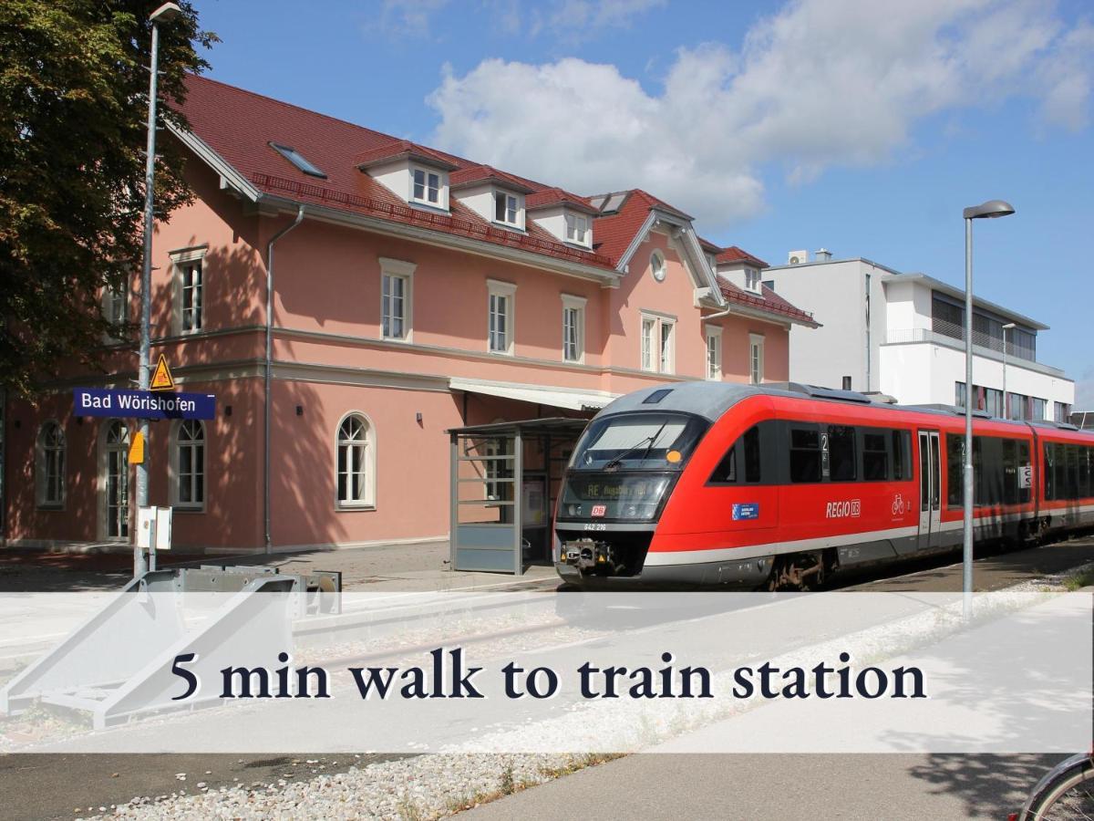 Sehr Gemuetliche Ferienwohnung In Bester Lage Mit Grossem Sonnenbalkon L Innenstadtnaehe L 1 Minute Zum Bahnhof L Kueche L Tv L Free-Wlan L Willkommen Im Hallo!-Apartment 8 Bad Wörishofen Exteriör bild
